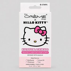 The Creme Shop x Hello Kitty Bye Bye Blackheads Clarifying Pore Strips 6 Count